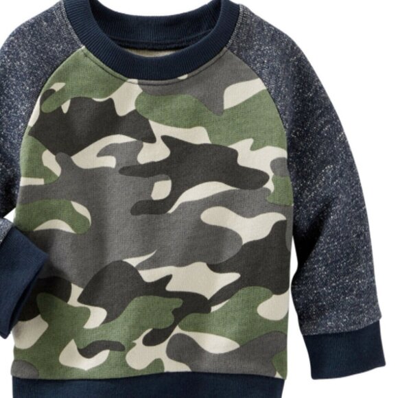 NWT Oshkosh Bgosh Cardigan Sweater for Toddler Baby Boys French Terry 12… - Picture 3 of 5